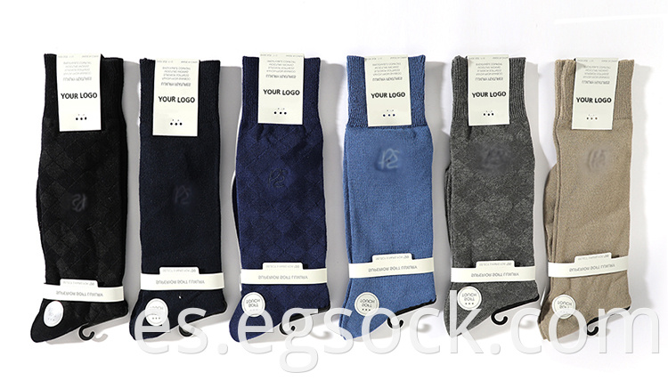 Item Name Manufacturer soft custom embroidery logo designs premium solid color formal bamboo socks women men Model Number EGK2002 Material 77%RAYON FROM BAMBOO,21%POLYESTER,1%SPANDEX,1%OTHER FIBER(EXCLUSIVE OF ELASTIC) Needle 168ND Size One size Weight 60g Gender Unisex Season Four seasons Toe linking Rosso Packaging Customization Service Accept customized design Details Images